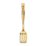 14K 3-D Polished Spatula Charm