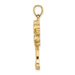 14K Cut-Out Money Tree Charm - Image 2