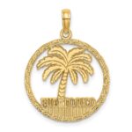 14K PUERTO RICO Palm Tree Charm