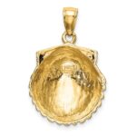 14K Scallop Shell Charm - Image 4