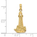 14K Lighthouse with Wave Charm - Image 3