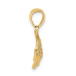 14K 2-D Polished Bannerfish Charm - Image 2