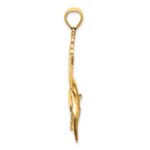 14K Large Polished Sailfish Charm - Image 2
