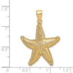 14K Textured Starfish Charm - Image 3