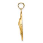 14K SARASOTA with Dolphins Circle Charm - Image 2