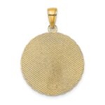 14K JAMAICA and Palm Tree Disk Charm - Image 4