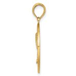 14K SAINT AUGUSTINE with Palm Tree Circle Charm - Image 2