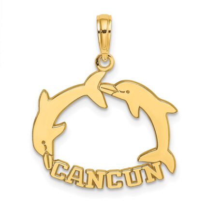 14K CANCUN with Double Jumping Dolphin Charm