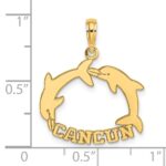 14K CANCUN with Double Jumping Dolphin Charm - Image 2