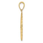 14K BERMUDA Palm Tree Round Charm - Image 2