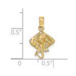 14K Mini Stingray Charm - Image 3