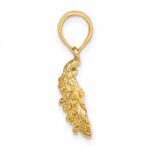 14K Textured Oyster Shell Charm - Image 2