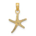 14K Polished Mini Dancing Starfish Charm - Image 4