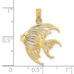 14K Cut-Out Angelfish Charm - Image 3