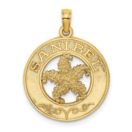 14K SANIBEL with Starfish Circle Charm