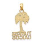 14K TURKS AND CAICOS Palm Tree Charm - Image 4