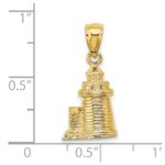 14K 3-D Brant Point Lighthouse Nantucket Harbor Massachusetts Charm - Image 3