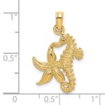 14K Starfish and Seahorse Charm - Image 3
