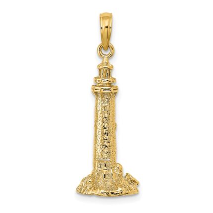 14K 3-D Fenwick Island Delaware Lighthouse Charm
