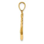 14K 2-D Polished Sailing Ship Charm - Image 2