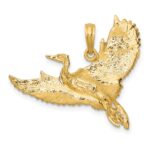 14K Flying Heron Bird Charm - Image 4