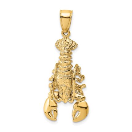 14K Lobster with Moveable Claws Pendant