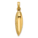 14K 3-D Boat with Dangling Oars Charm - Image 4