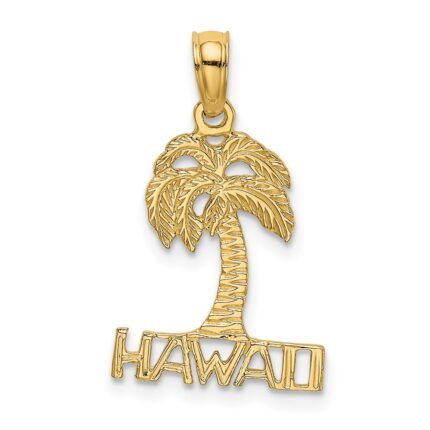 14K HAWAII Palm Tree Charm