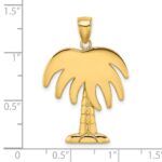 14K Large Charleston Palm Tree Charm - Image 3