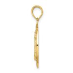 14K HILTON HEAD Lighthouse Round Charm - Image 2