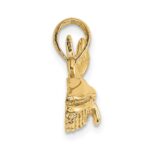 14K 2-D Humpback Whale Charm - Image 2