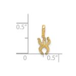14K Mini Starfish with Fixed Bail Charm - Image 3