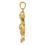 14K Large Textured Pelican Charm - Image 2