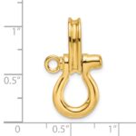 14K 3-D Medium Shackle Link Charm - Image 3