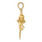 14K Large 3-D Male Dorado (Mahi-Mahi) Charm - Image 2