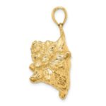 14K Large 3-D Conch Shell Charm - Image 2