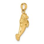14K 3-D Polished Manatee Charm - Image 5