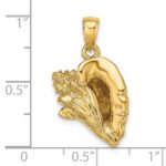 14K 3-D Conch Shell Charm - Image 3