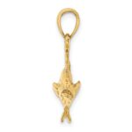 14K 3-D Polished Cobia Fish Charm - Image 2