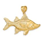 14K 3-D Tarpon Fish Charm - Image 5