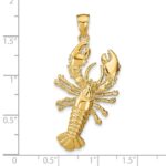 14k Large Lobster Pendant - Image 3