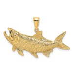14K Tarpon Fish with Open Mouth Charm