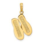 14K Large SAN DIEGO Double Flip-Flop Charm - Image 4