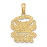 14K Polished OUTER BANKS Crab Charm - Image 4
