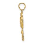 14K 2-D ST. MARTIN On Palm Tree Charm - Image 2