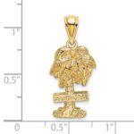 14K ST. THOMAS Palm Tree Charm - Image 3