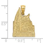 14K CURACAO with Sailboat and Seagull Charm - Image 3