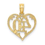 14K 40 In Heart Charm - Image 4