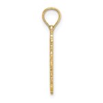 14K Cut-Out Delicate Cross Charm - Image 2