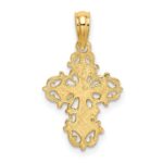 14K Cut-Out Delicate Cross Charm - Image 4